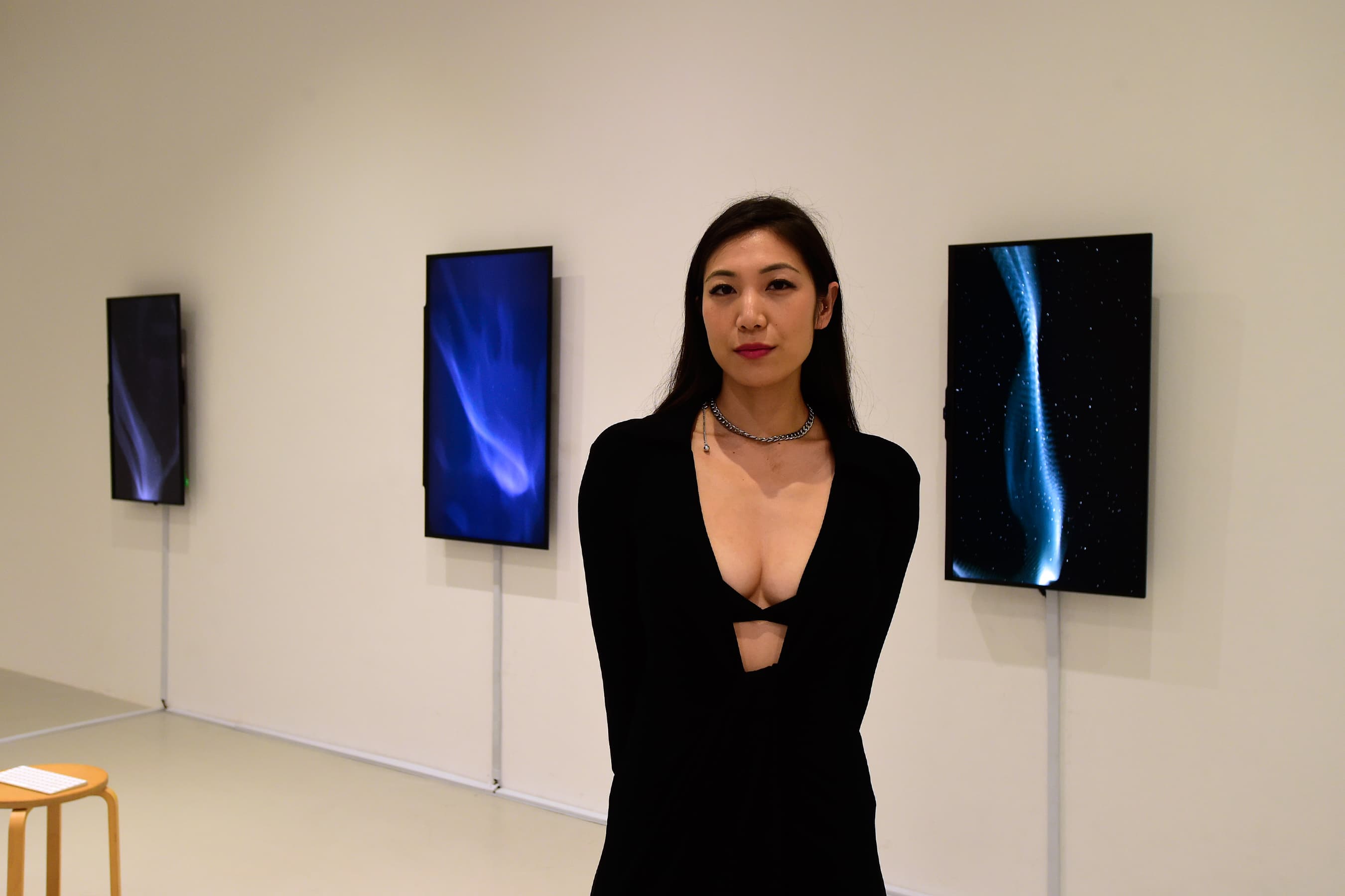 Samantha Lee in the objectless installation